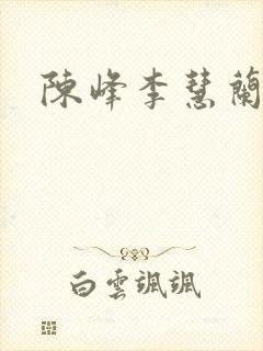 陈峰李慧兰小说