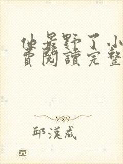 他最野了小说免费阅读完整版