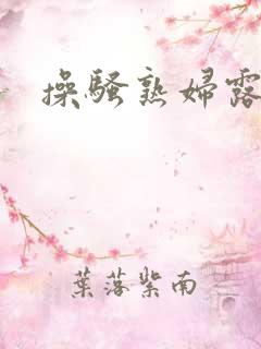 操骚熟妇露脸