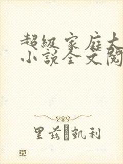 超级家庭大杂烩小说全文阅读