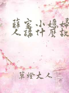 薛家小媳妇笑佳人讲什么故事