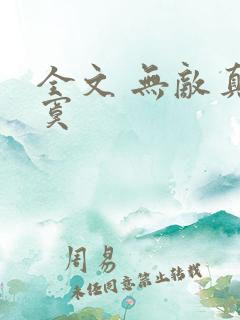 全文 无敌真寂寞
