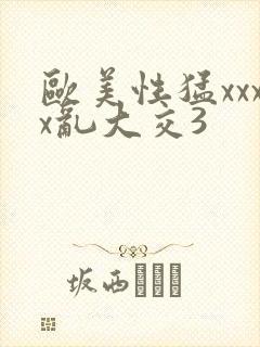欧美性猛xxxx乱大交3