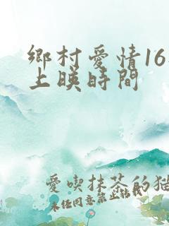 乡村爱情16部上映时间