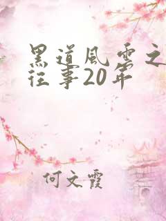 黑道风云之东北往事20年