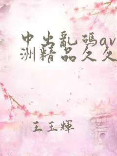 中出乱码av亚洲精品久久天堂