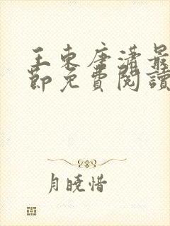王东唐潇最新章节免费阅读小说