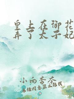 皇上在御花园c弄了太子妃