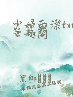 少妇白洁txt笔趣阁