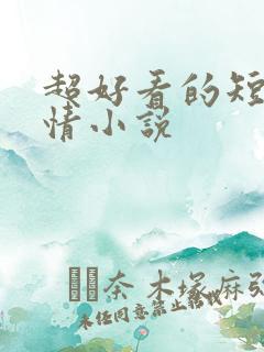 超好看的短篇言情小说
