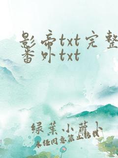 影帝txt完整番外txt