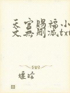天官赐福小说全文无删减txt下载