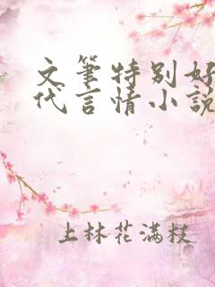 文笔特别好的现代言情小说
