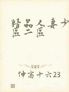 精品人妻少妇一区二区