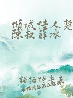 倾城佳人楚青丝陈叔薛冰