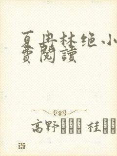 夏冉林绝小说免费阅读