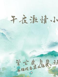午夜激情小说网