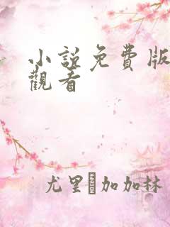 小说免费版在线观看