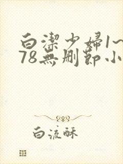 白洁少妇1~178无删节小说
