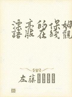 漂亮的保姆3国语版在线观看