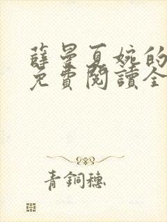 薛曼夏婉的小说免费阅读全文