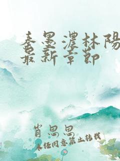 秦墨浓林阳小说最新章节