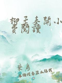 柳柔秦关小说免费阅读