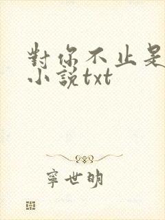 对你不止是喜欢小说txt