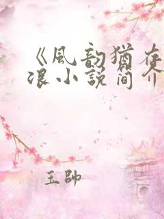 《风韵犹存》孟浪小说简介