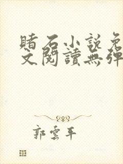 赌石小说免费全文阅读无弹窗