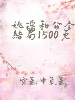 姚瑶和公全集大结局1500免费阅读