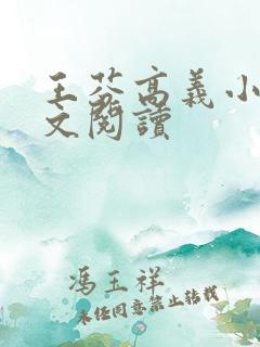王芬高义小说全文阅读