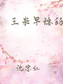 玉米早穗的原因