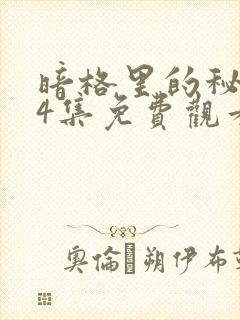 暗格里的秘密24集免费观看电视剧