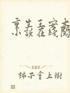 重生王安木雪晴小说在线阅读