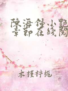 陈海钟小艳最新章节在线阅读