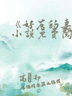 《好友的妻子》小说免费阅读