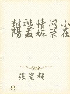 难逃情网小说陈阳孟婉荣在线阅读