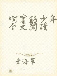 啊宾的少年在线全文阅读