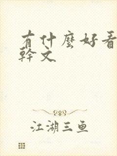 有什么好看的高干文