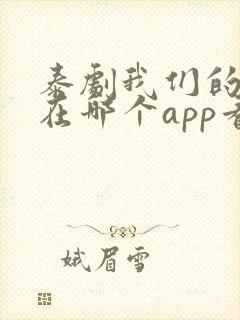 泰剧我们的秘密在哪个app看
