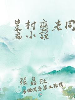 农村恋老同性短篇小说