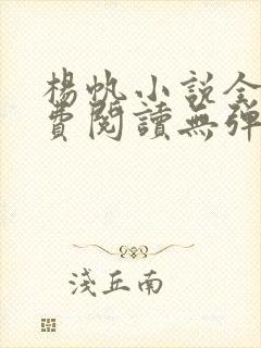 杨帆小说全文免费阅读无弹窗