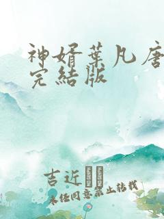 神婿叶凡唐若雪完结版