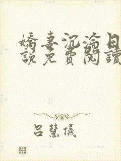 娇妻沉沦日记小说免费阅读全文
