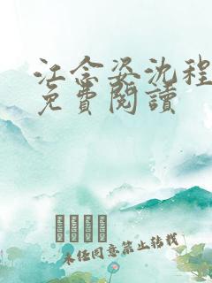 江念姿沈程小说免费阅读