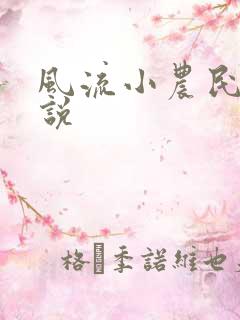 风流小农民的小说