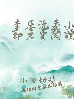 李辰沈梦小说章节免费阅读