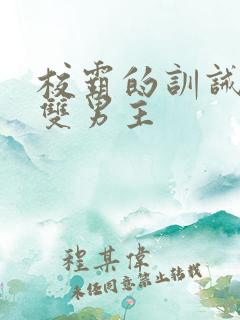 校霸的训诫小说双男主