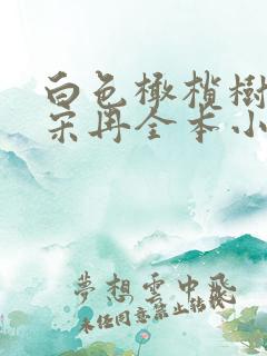 白色橄榄树李瓒宋冉全本小说免费阅读